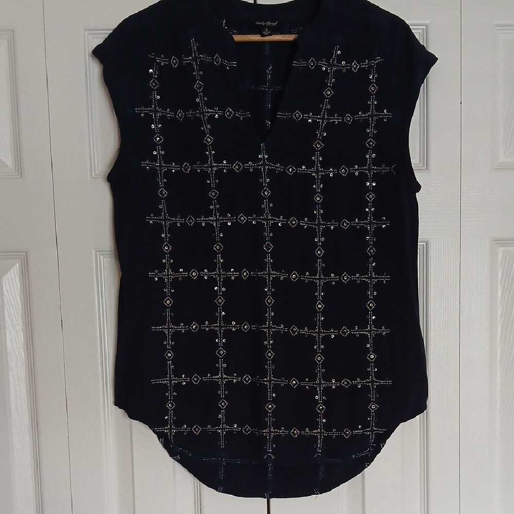 Lucky Brand beaded Blouse